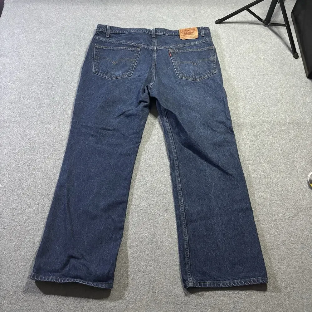 Vtg 1998 Levis 517 Bootcut Jeans Mens 40x30 Dark Wash Blue Denim 517-0216